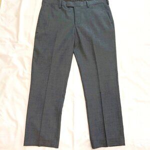 Louis Raphael Luxe Mens Dress Pants 35 30 Gray Slim Fit Woolblend